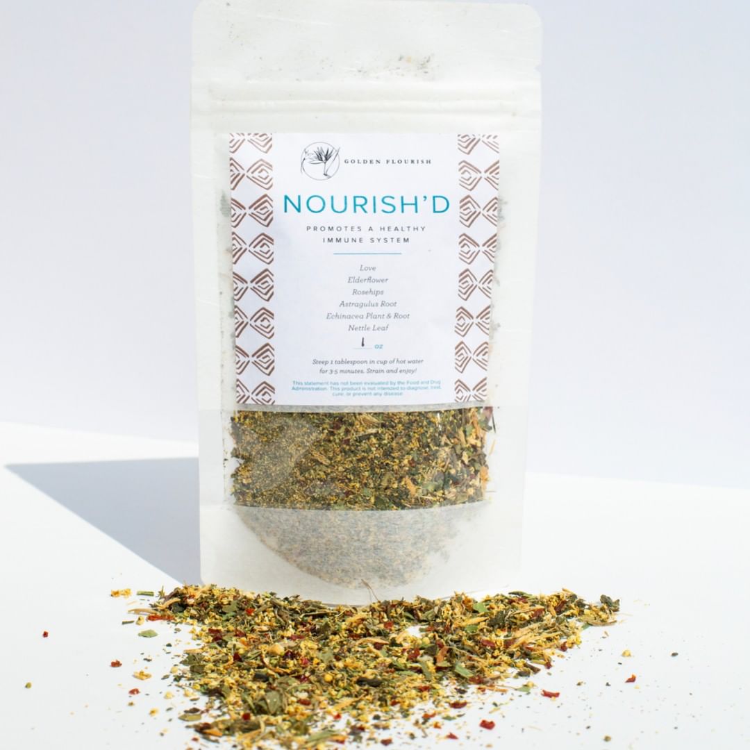 Nourish'd Immune Boost Herbal Tea Blend by Golden Flourish