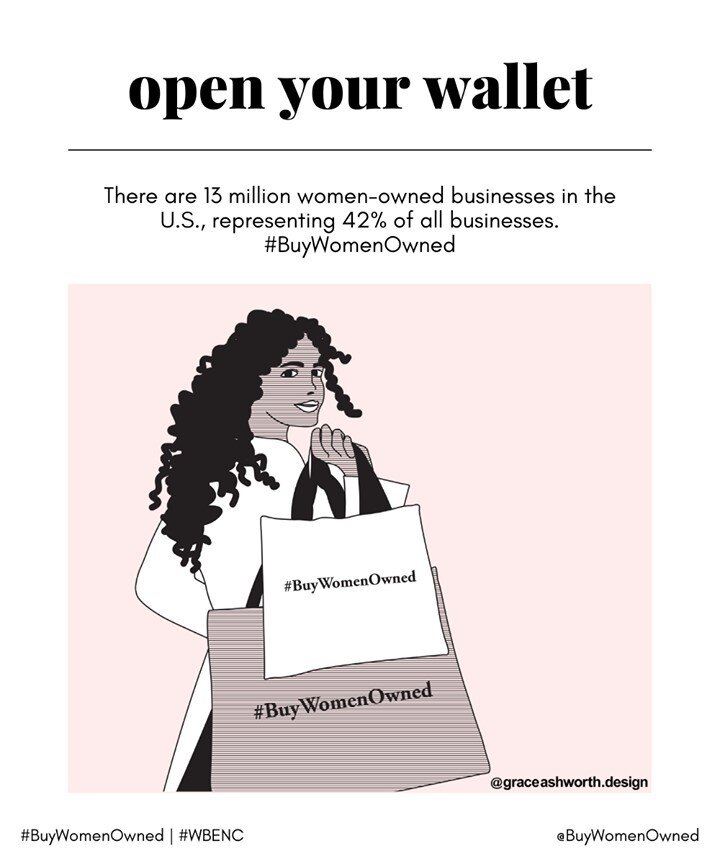 Louder for those in the back 👏🏿👏🏽👏🏼⠀⠀⠀⠀⠀⠀⠀⠀⠀
⠀⠀⠀⠀⠀⠀⠀⠀⠀
We're partnering with @wbenc @buywomenowned to shout from the rooftops that it's time to open your wallet and #BuyWomenOwned.⠀⠀⠀⠀⠀⠀⠀⠀⠀
⠀⠀⠀⠀⠀⠀⠀⠀⠀
Supporting #WomenOwned businesses means investing in women&rsquo;s economic empowerment, gender equality in business, and sustainable economic growth. Let's raise our voices, open our wallets, and #BuyWomenOwned.⠀⠀⠀⠀⠀⠀⠀⠀⠀
⠀⠀⠀⠀⠀⠀⠀⠀⠀
Now show us those receipts! Tag a woman-owned business you've supported with your wallet recently in the comments below.